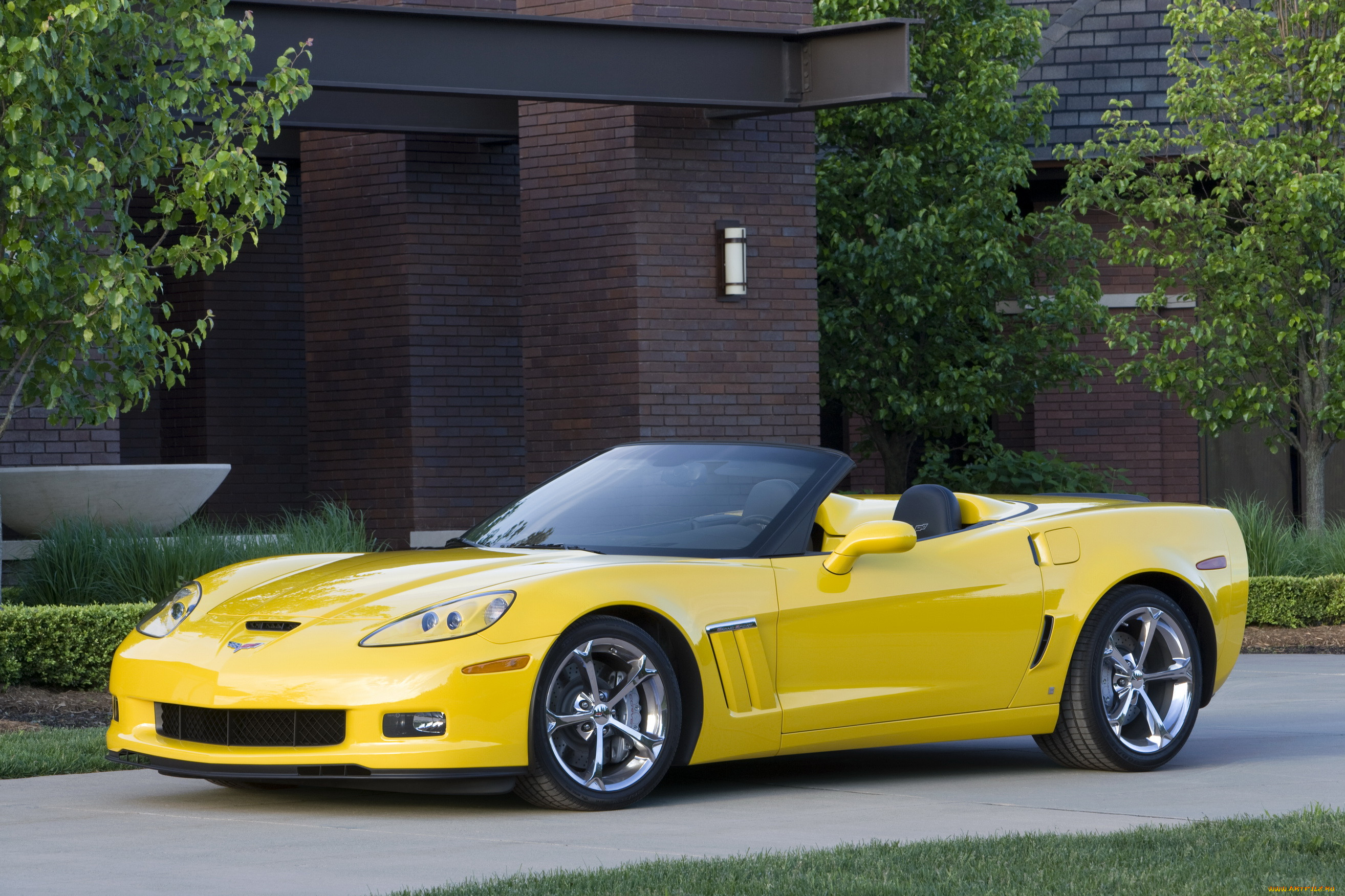 2010, chevrolet, corvette, c6, convertible, grand, sport, 